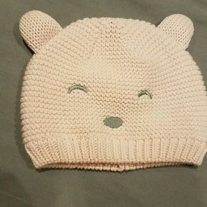 Carter's lined pink warm hat 3-9M.